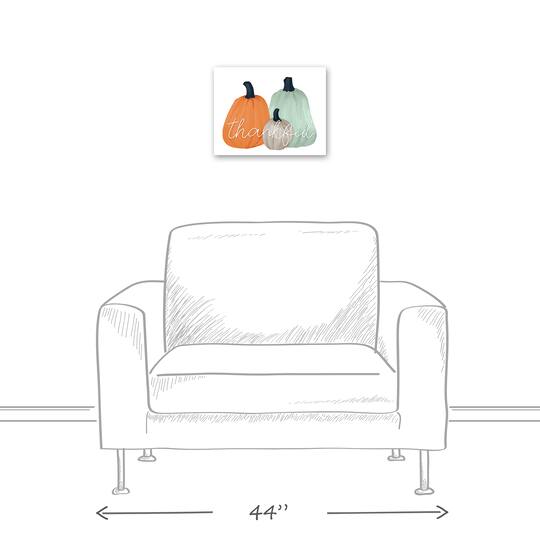 Thankful Pumpkins Canvas Wall Art